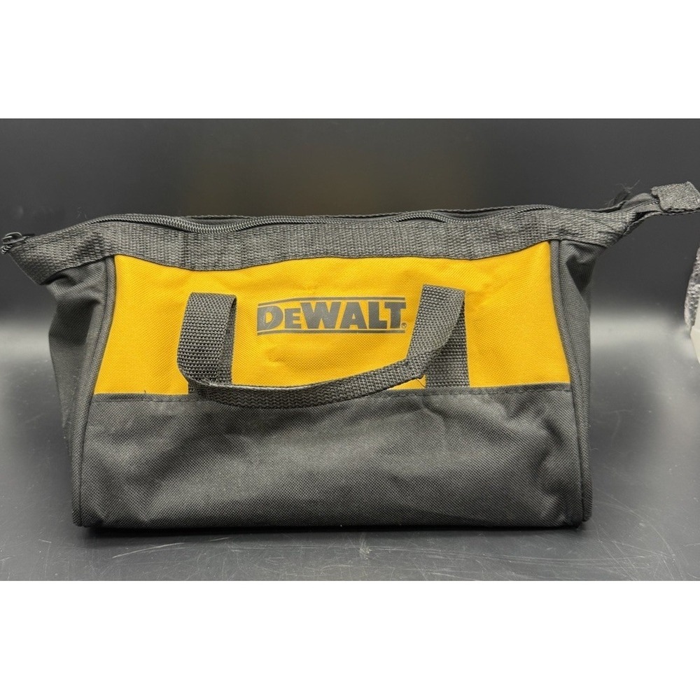 DeWalt Tool Bag Soft Case Zip Top Black Yellow Power Tool Carry Bag